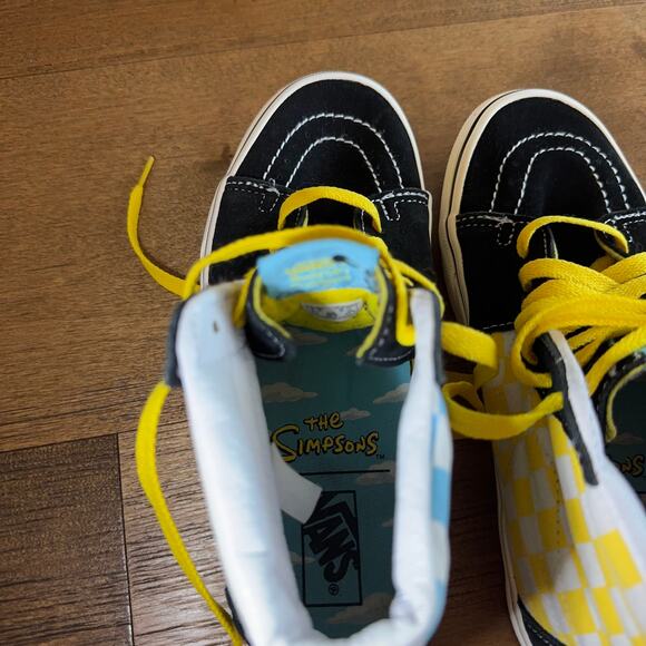 Vans x The Simpsons Sk8-Hi Men’s 4.5 / Women’s 6 Black Yellow Sneakers - Picture 9 of 11